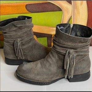 BORN | Tassel Suede Boots - Fringe moccasin style